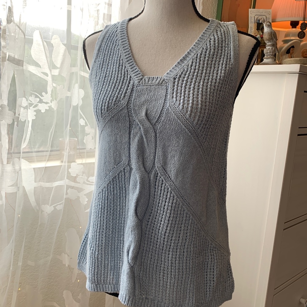Cabi light blue sweater vest M